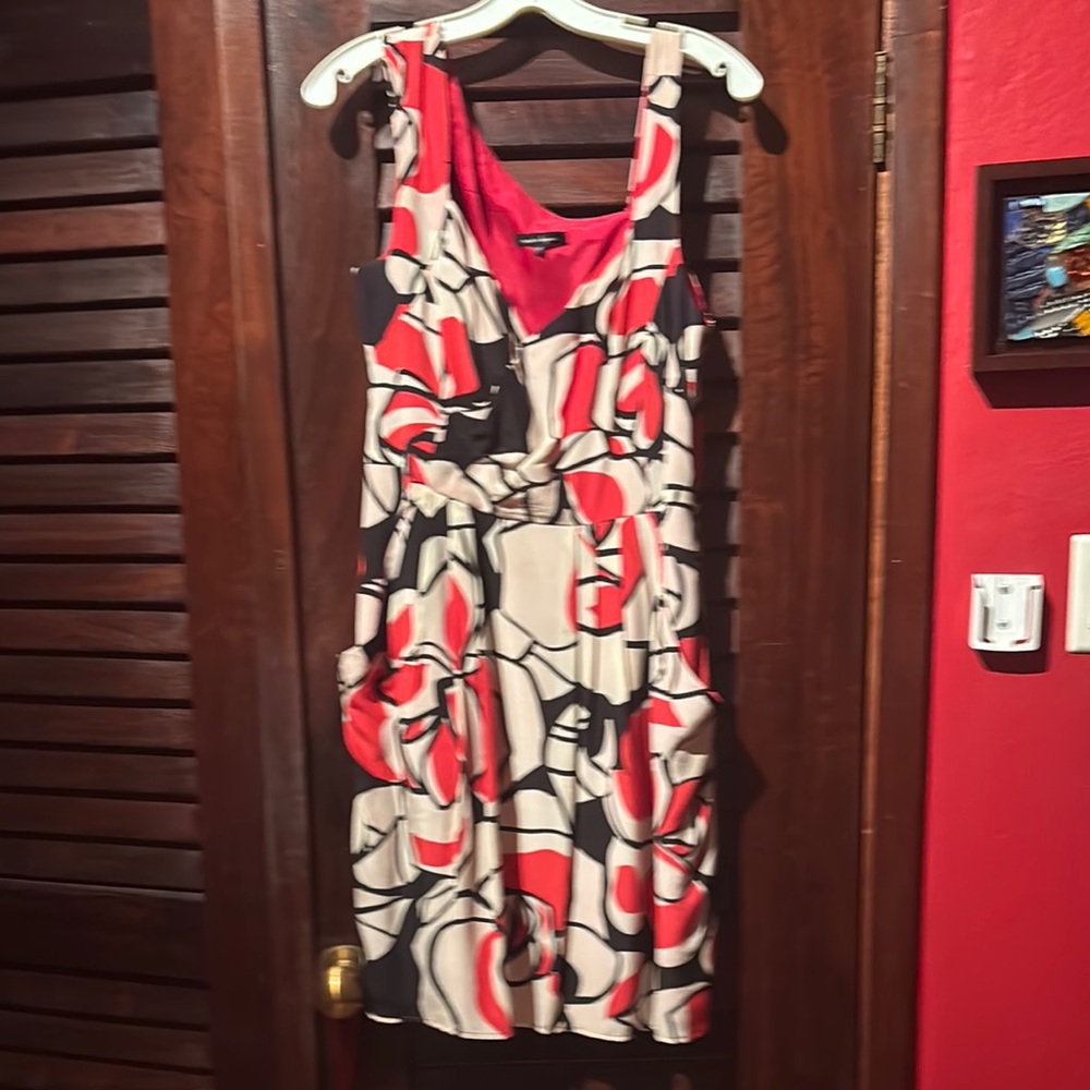 Nanette Lepore Red and Black Sleeveless Sundress